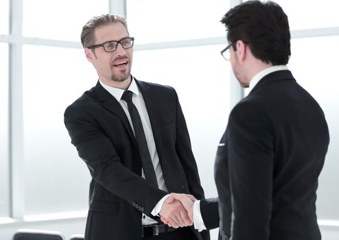 congratulating colleague with promotion