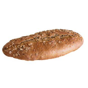 Loaf of Wheat Bread Isolated