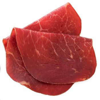 Bresaola Slices Isolated