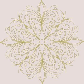 Soft pink and gold bohemian pattern. GENTLE MODERN SEAMLESS PRINT WITH MONOGRAMS,