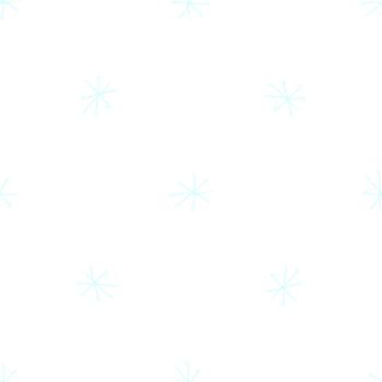 Hand Drawn Snowflakes Christmas Seamless Pattern. Subtle Flying Snow Flakes on chalk snowflakes Background. Amazing chalk handdrawn snow overlay. Beauteous holiday season decoration.