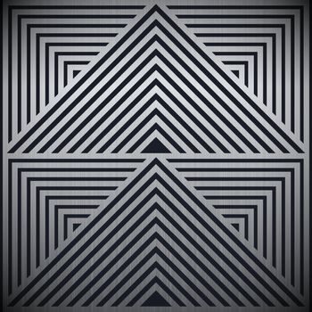Geometric abstract background with silver and black color 