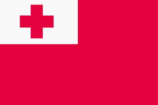 Tonga flag background illustration red white quarter