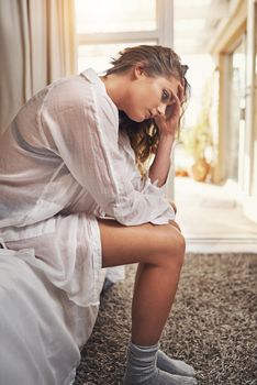 Is there anyone out there who cares. a young woman feeling depressed at home.