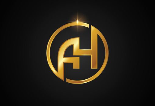 Initial Letter A H Logo Design Vector. Graphic Alphabet Symbol For Corporate Business Identity