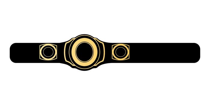 Championship title belt vector illustration.