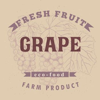 Grape label design