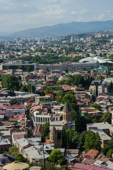 Tbilisi's overview from Narikala hill top