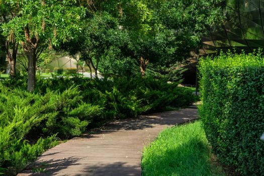 Pathway in Rike park in Old Tbilisi