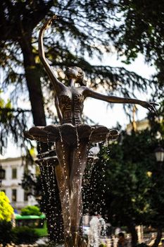 Famous ballet dancer fountain 