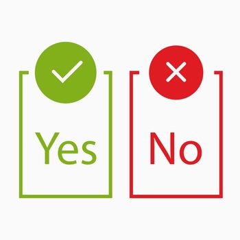 Yes and No button for web.