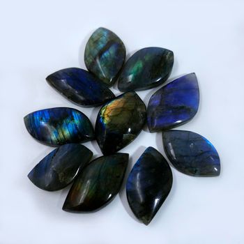 Blue semi-precious gemstones