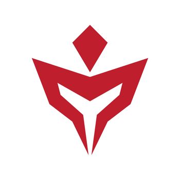 Initial letter spartan logo