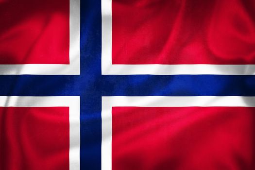 Grunge 3D illustration of Norway flag