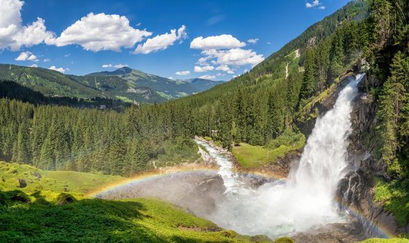 The Krimml Waterfalls in Austria