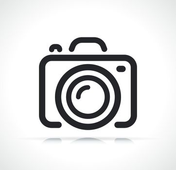 camera or photocamera line icon