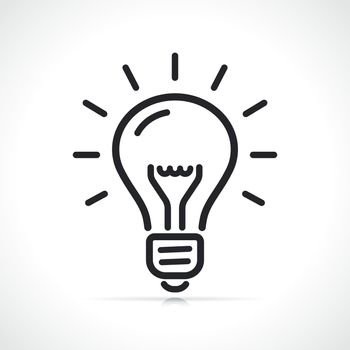 lightbulb or idea line icon
