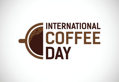 International coffee day vector illustration. Suitable for greeting cards, posters, and banner