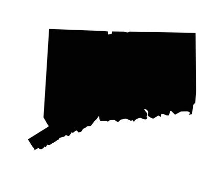 Connecticut CT USA Map