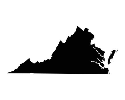 Virginia VA USA Map