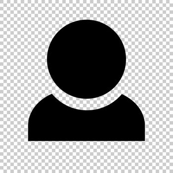 People silhouette icon. Anonymous person. Vector.