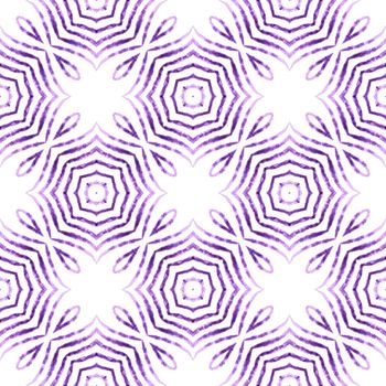 Exotic seamless pattern. Purple divine boho chic summer design. Textile ready incredible print, swimwear fabric, wallpaper, wrapping. Summer exotic seamless border.
