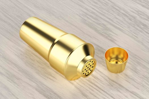 Gold cocktail shaker