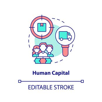 Human capital concept icon