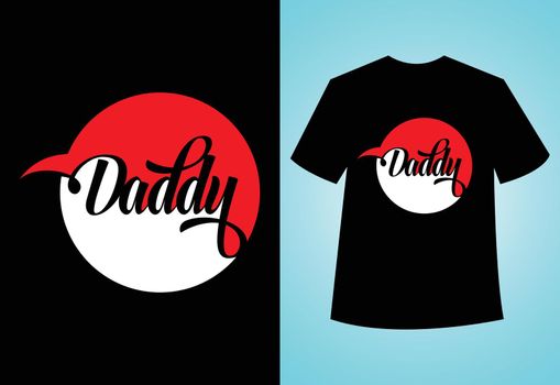Happy Father's Day, Typography Vector Dad T-shirt Design.