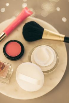 luxury make-up products, cosmetic set - beauty makeup styled concept