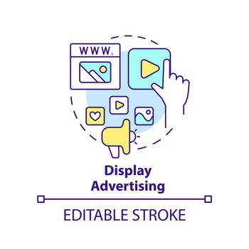 Display advertising concept icon