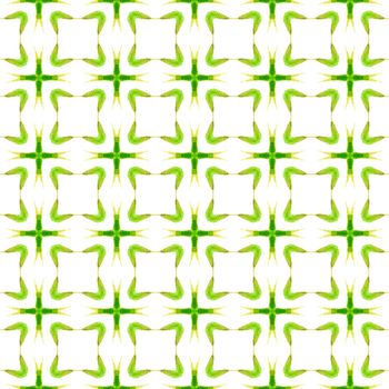 Mosaic seamless pattern. Green stunning boho chic