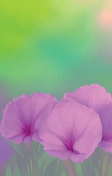 spring flowers background with pastel colors