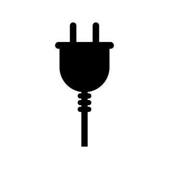 Electrical outlet silhouette icon. Plug icon. Vector.