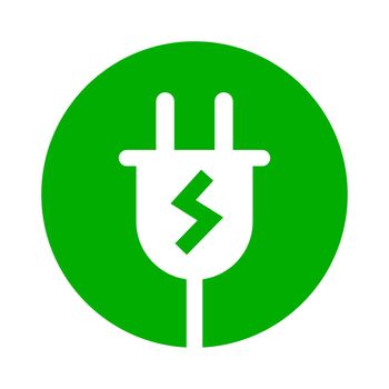 Charging icon. Charging at the outlet icon. Power plug. Vector.