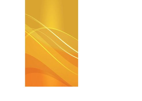 Yellow-orange panoramic background with lines - Vector