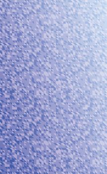 Abstraction blue background many small multicolored triangles