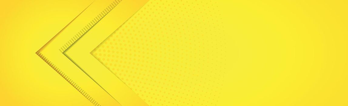 Yellow-orange panoramic background with lines - Vector