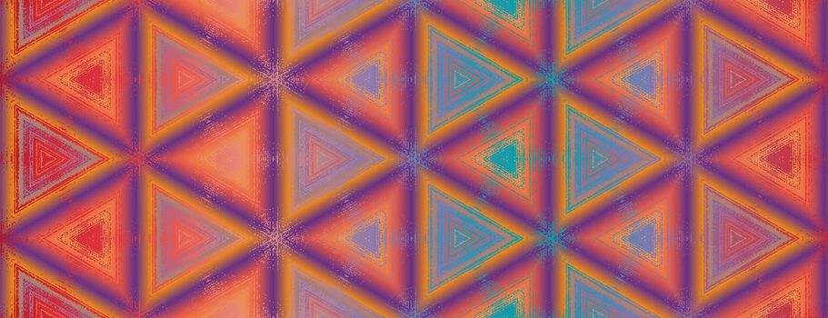 Seamless abstract multi colored textured kaleidoscope pattern