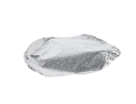 Round gray aluminum thin lid for plastic yogurt jars 