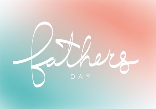 Father's day bright banner. Vector illustration.