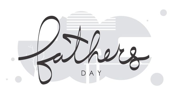 Father's day banner. Vector illustration.