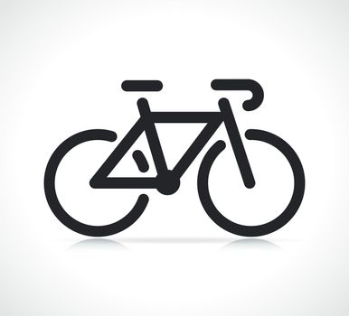 bike or bicycle black icon