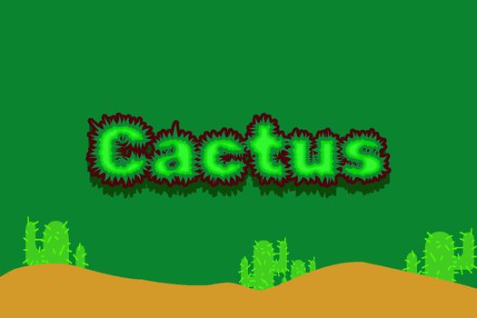 text effects Cactus