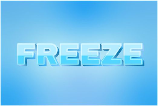 text effects Freeze