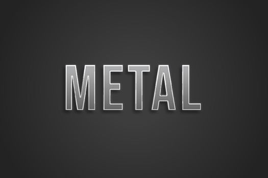text effects Metal