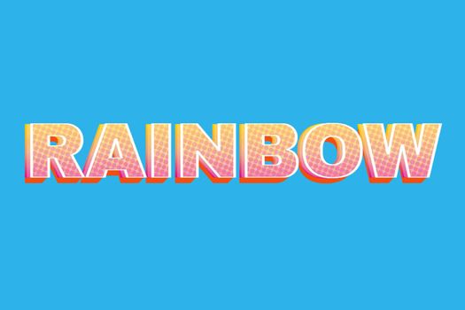 text effects Rainbow
