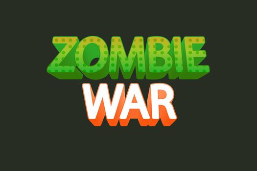 text effects Zombie War
