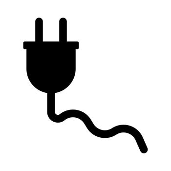 Outlet silhouette icon. Power plug or charging outlet. Vector.