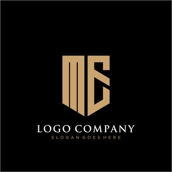 ME Letter logo icon design template elements